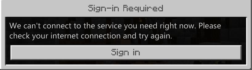 So basically I can't play MC without an internet connection in the