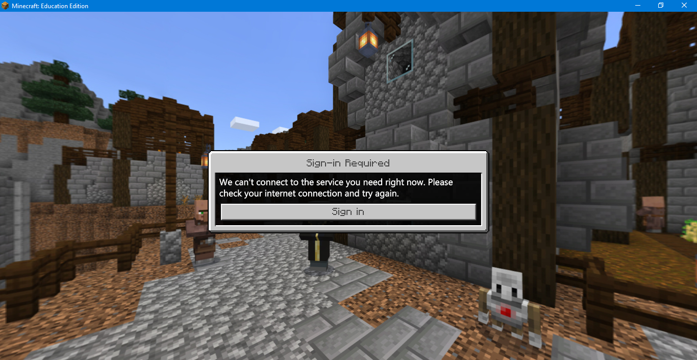 Minecraft Education Edition Will Not Let Me Sign In Minecraft Education Edition Support
