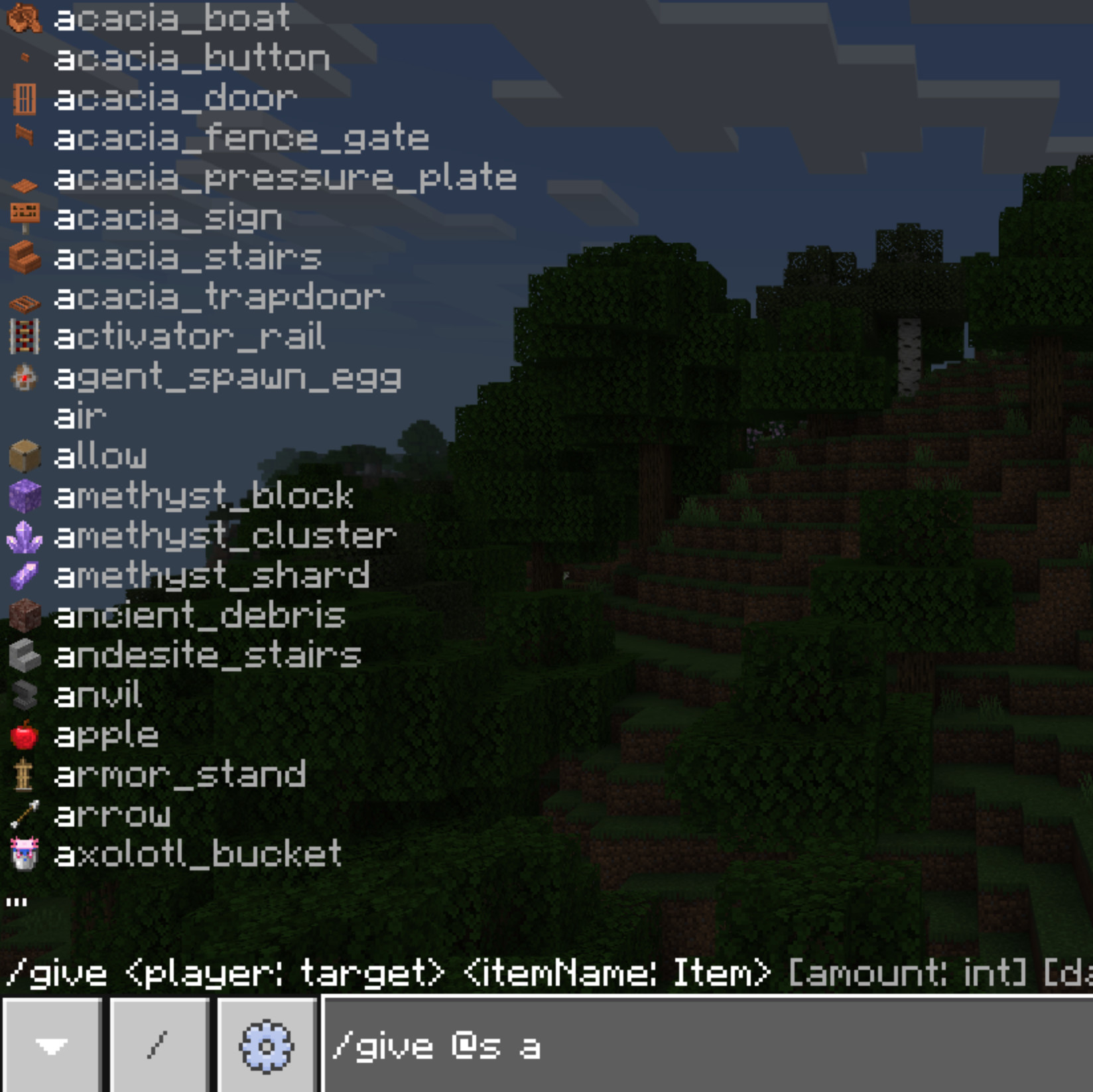 minecraft java edition minecraft commands - Testing for if an item entity  has an ID matching a list of item names - Arqade